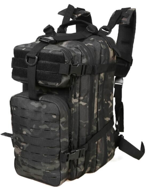 Military Tactical Laser Cut Backpack Large Waterproof Molle Bug out Bag Army 3 Day Pack