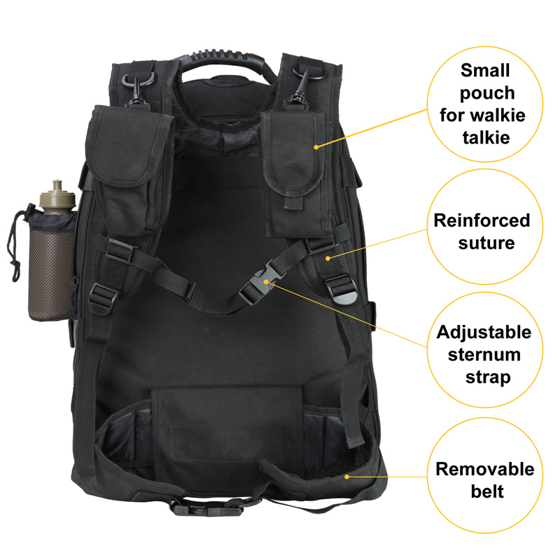 40L-50 L Outdoor 3 Day Expandable Bag Tactical Backpack Sport Camping Bag with Hydration System