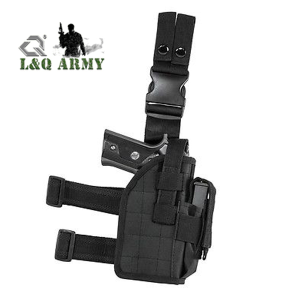 Tactical Adjustable Pistol Gun Drop Leg Holster Pouch