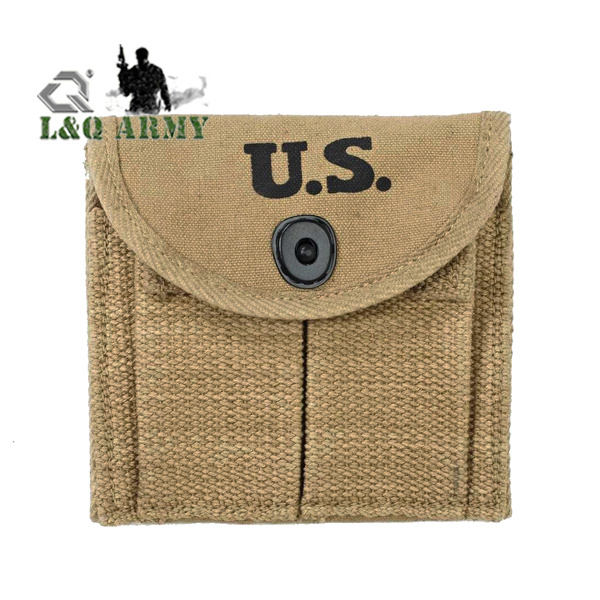Canvas Double Mag Pouch Built in Belt Loop