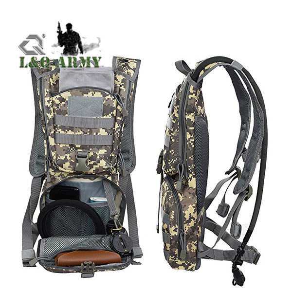 Hot Sale Outdoor Hiking Military Camo Hydration Backpack