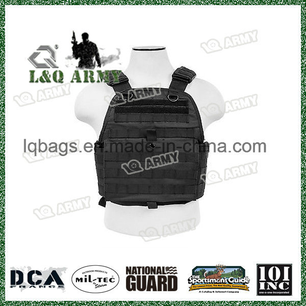 Black Police Military Tactical Molle Adj Plate Carrier Vest Hunting