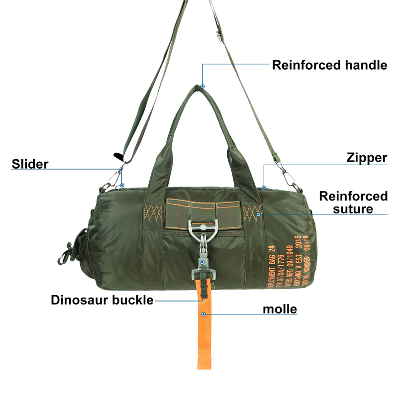 Hot Sell Parachute Duffle Bag for Travelling