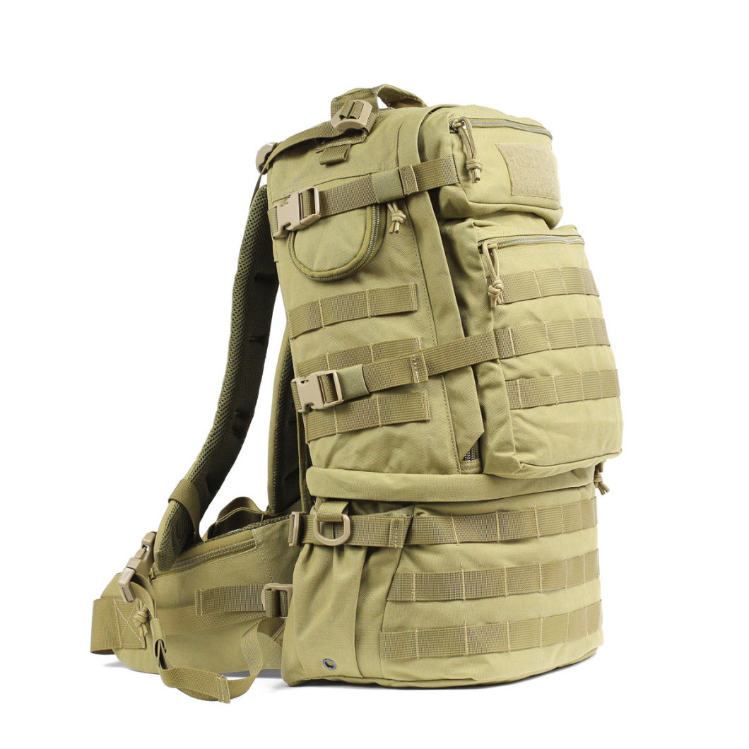 Hiking Outdoor Military Rucksacks 45L Custom Tactical Backpack