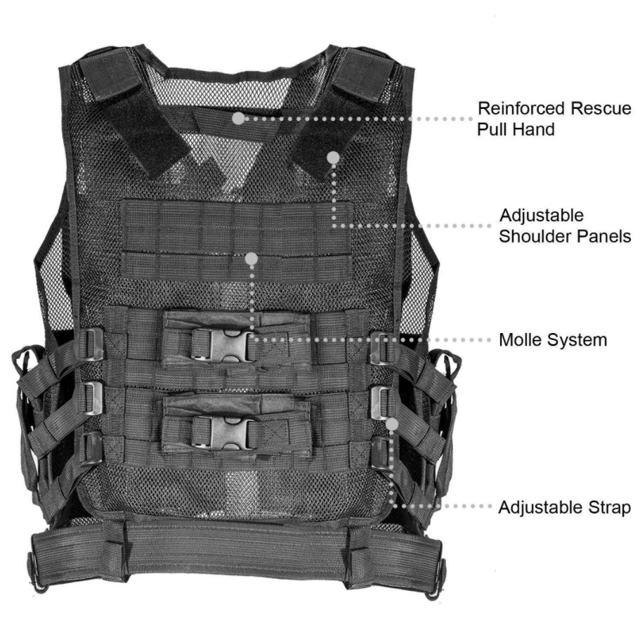 Combat Vest Tactical Tactical Cargo Vest Tactical Vest Brashell Back Tactical Vest