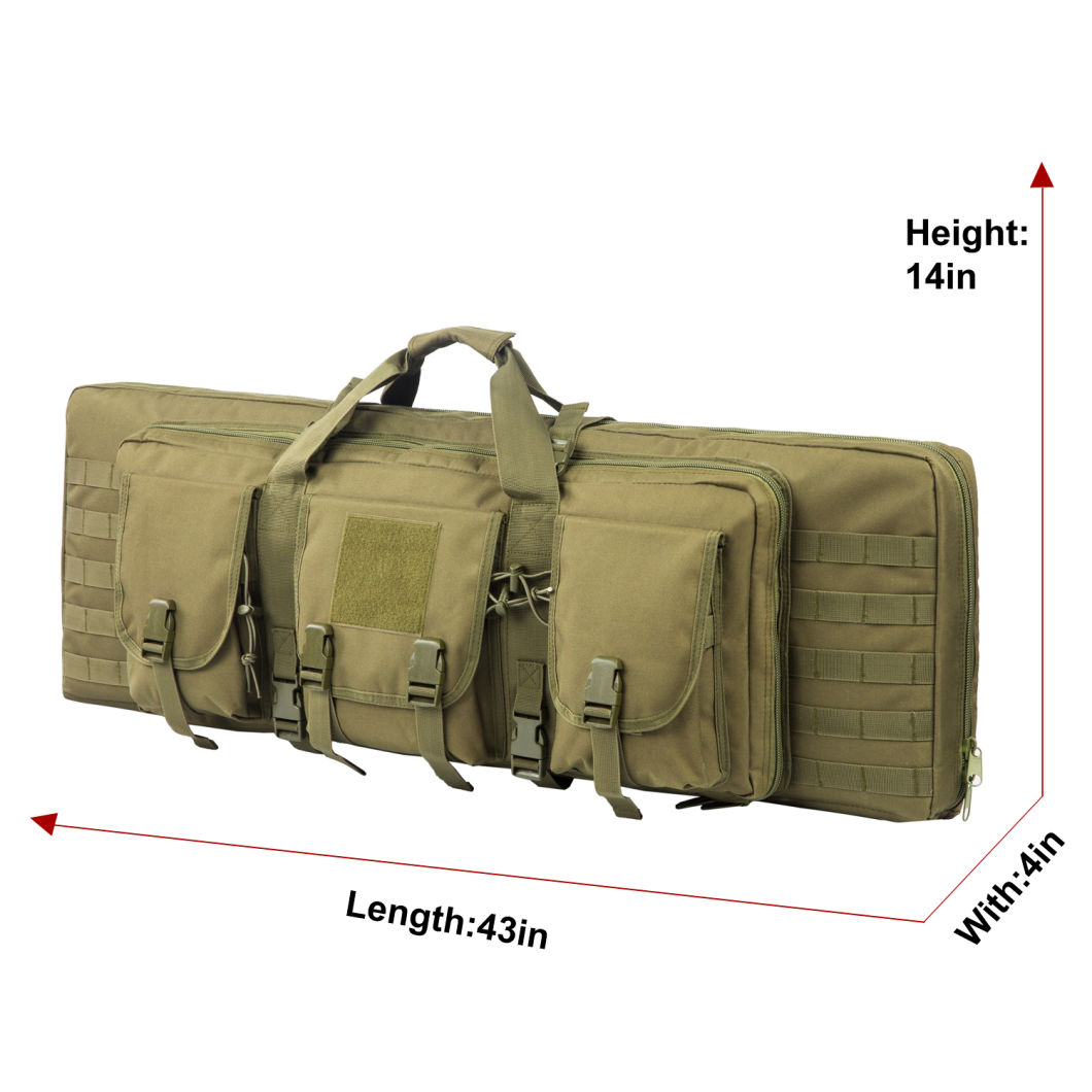 Long Scoped Rifle Pistol Gun Bag for Hunting Equipment Classic Outdoor Double Backpack