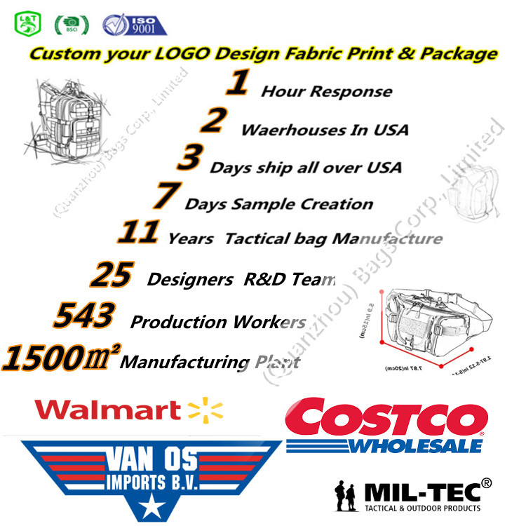 Tactical Assault Backpack Laser Cut Molle Pack Large Capacity