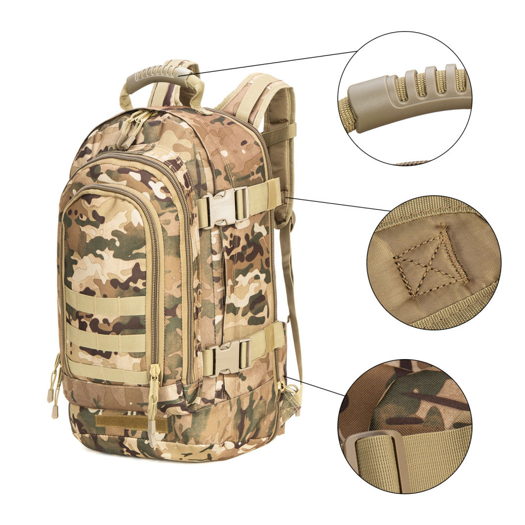 Newest Outdoor Sports Camping Military Tactical Waterproof Large Capacity USB Backpack