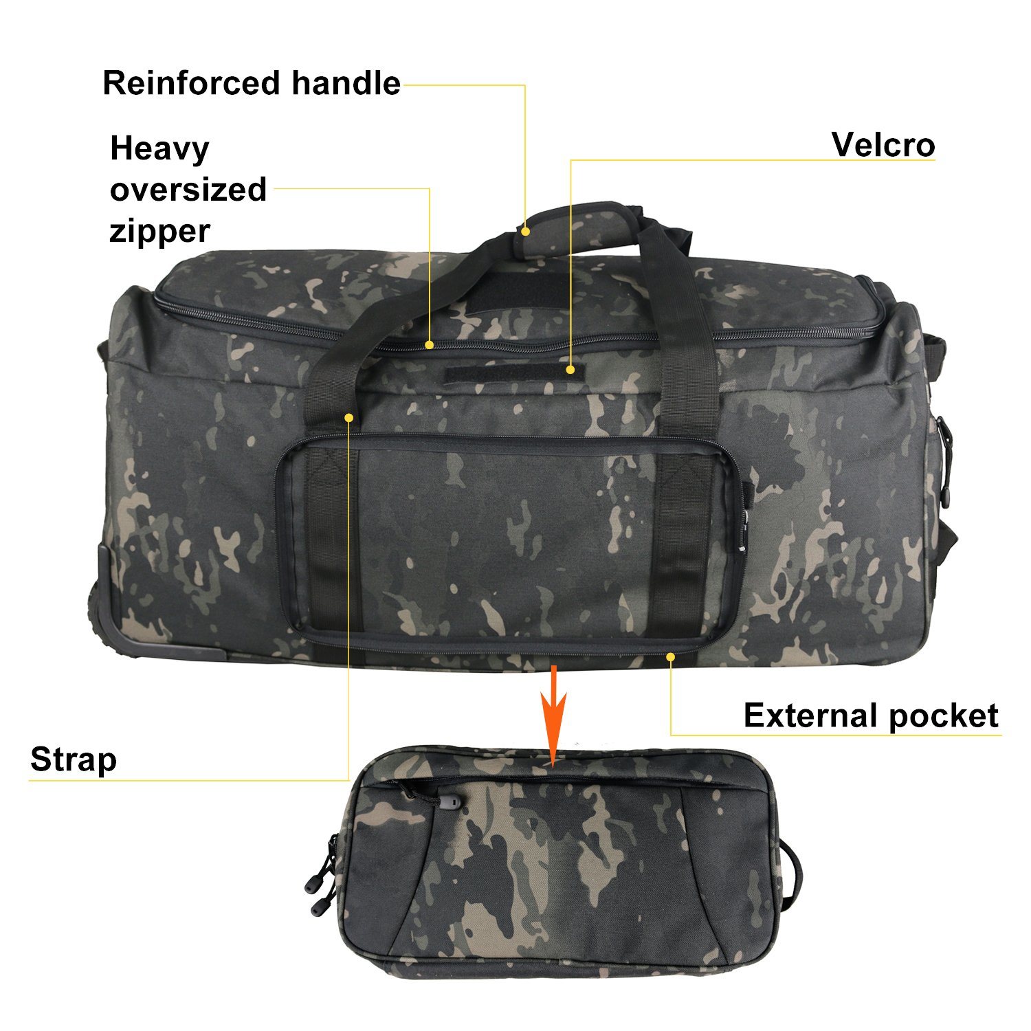 Customized Fashionable Multi-Function Waterproof Trolley Bags