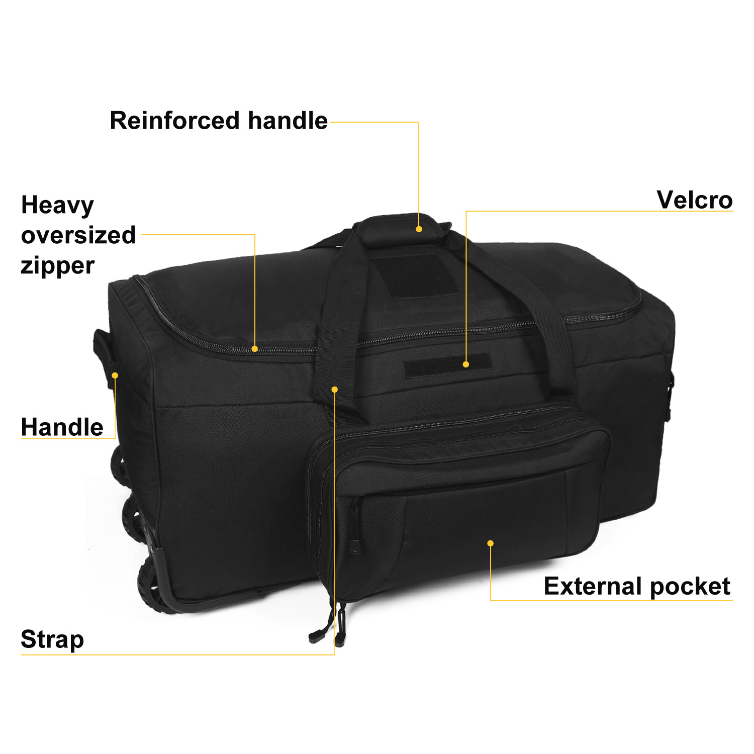 Customized Fashionable Multi-Function Waterproof Trolley Roller Trolley Bags