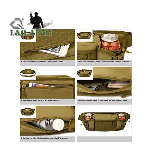 Tactical Military Fanny Waist Bag for Outdoor Sports