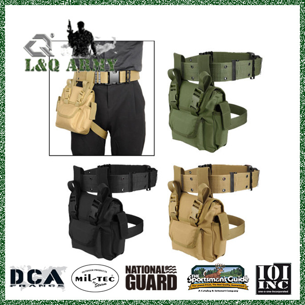 Tactical Waist Bag Drop Leg Bag Belt Military for Hiking Riding