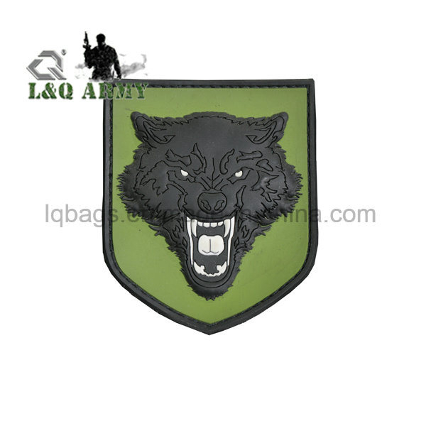 Military Rubber Patch Customized with Hook and Loop