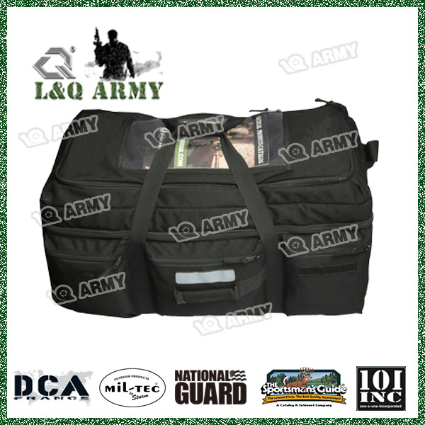 Military Duffel Bag with Durable Wheels and Trolley