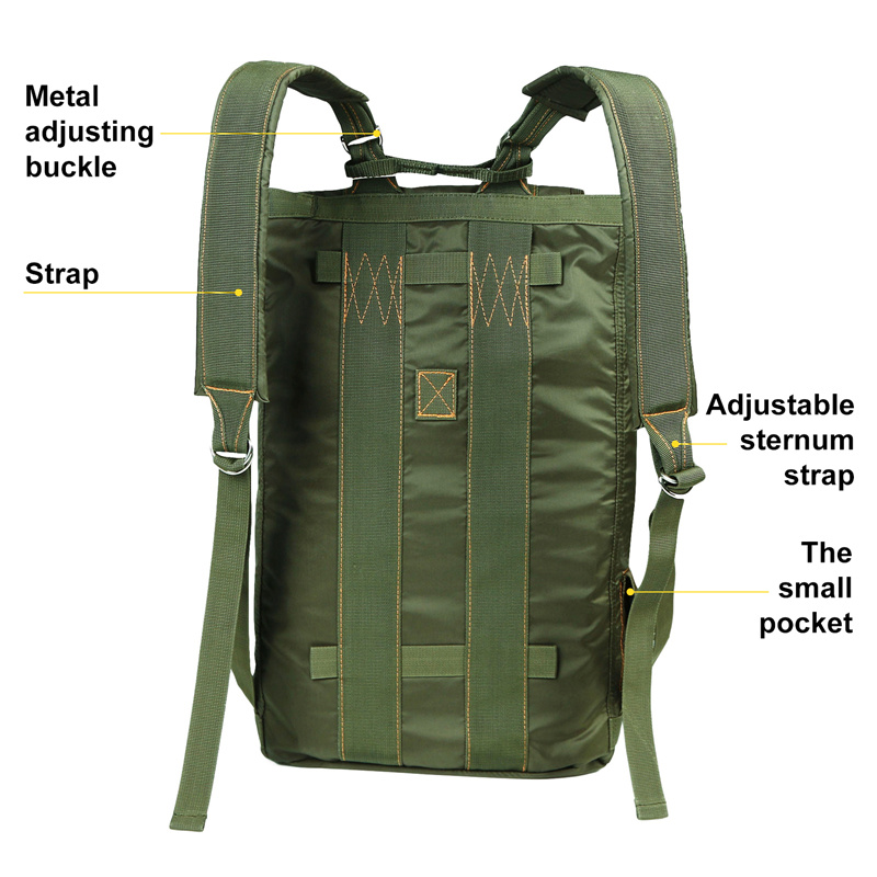 Army Deployment Backpack Parachute Bag in U. S. Airforce Style