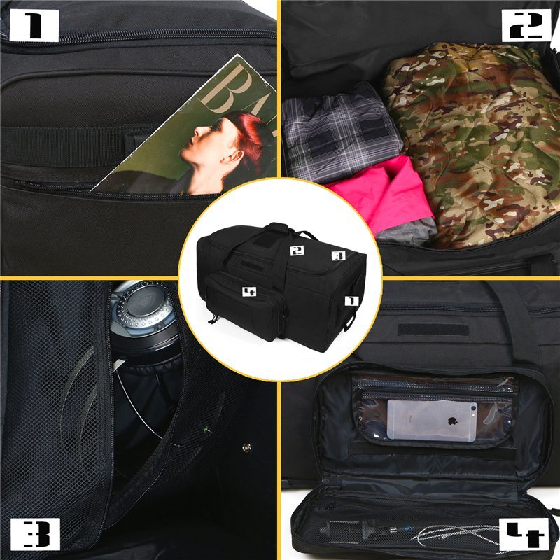 Two Way Duffle Backpack Bag with Molle System