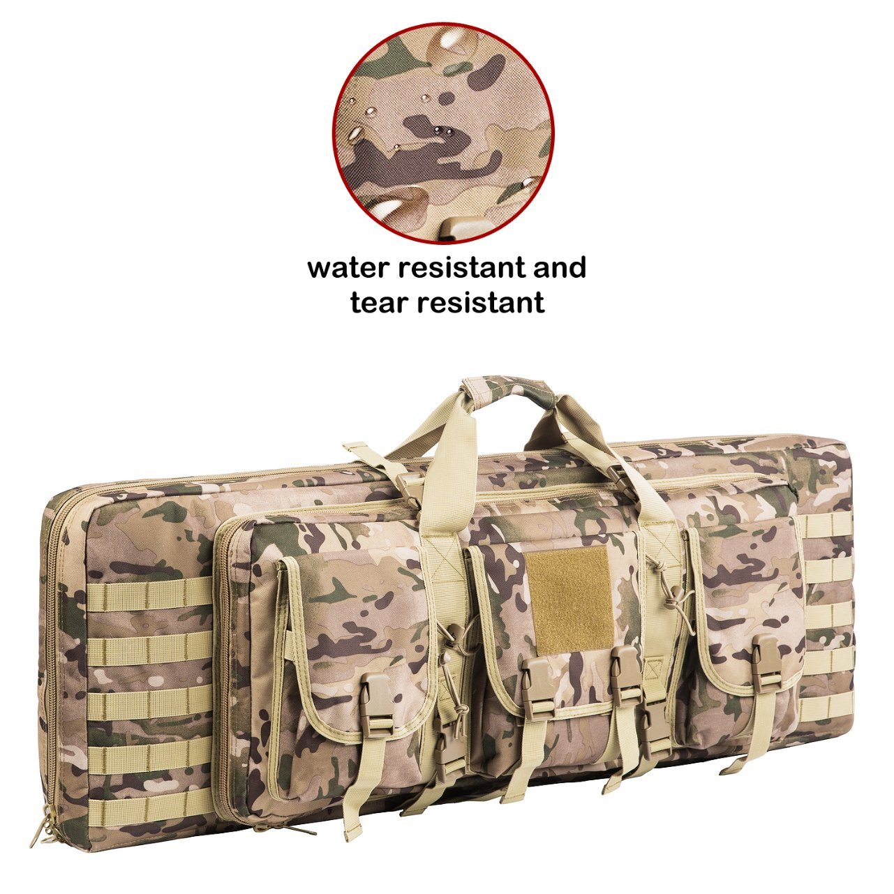 Hot Selling Tactical Equipment Outdoor Double Long Rifle Pistol Gun Bag Firearm Backpack for Hunting