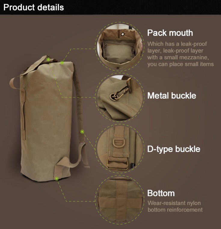 Free Soldier Military Bags Camping Hiking Backpack Outdoor Sports Shoulder Bag