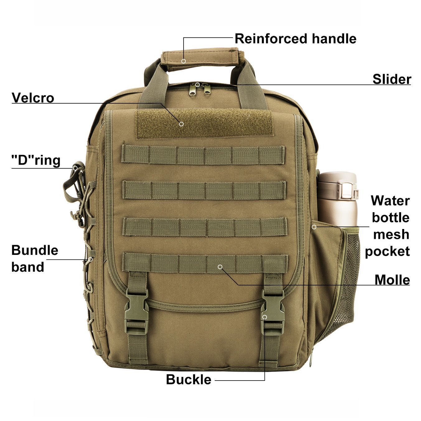 Factory Multi-Function Military Laptop Backpack High Quality Waterproof Bag