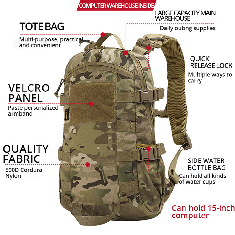 30L Large Capacity Man Army Tactical Backpacks 3 Day Tactical Backpack Molle