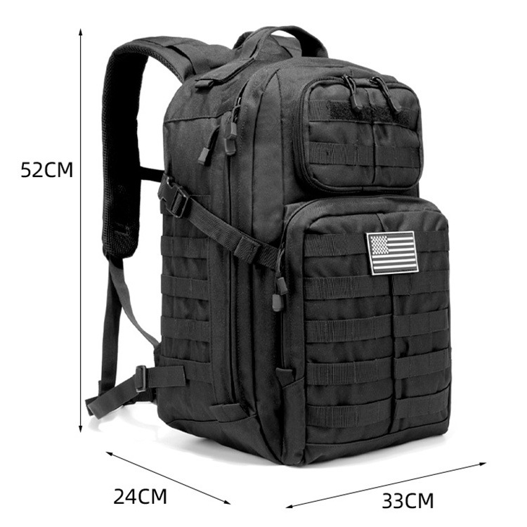 45 Liter Outdoor Canvas Military Backpack Bag Tactical