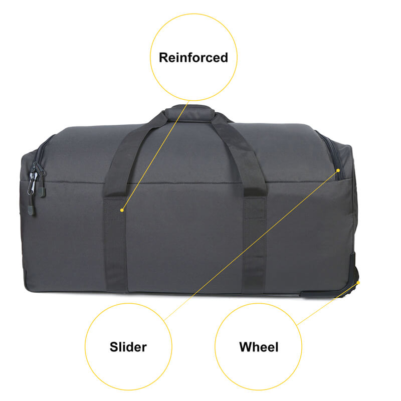 Duffel Wheels Rolling Deployment Wheeled Military Suitcase