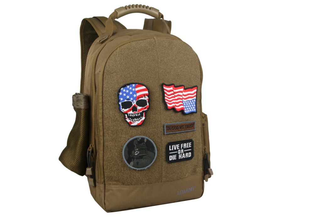 Tactical Backpack with Welcro Panel Rubber Patch