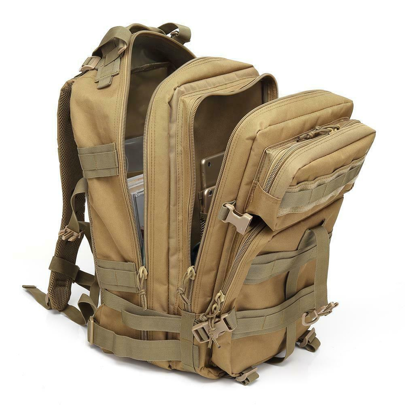 45L Neutral Military Tactical Climbing Camping Backpack Hiking Shoulders Bag