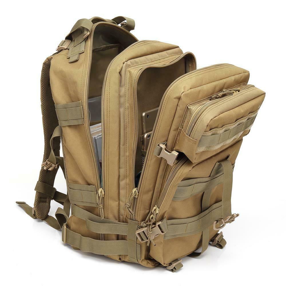 45L Neutral Military Tactical Climbing Camping Backpack Hiking Shoulders Bag