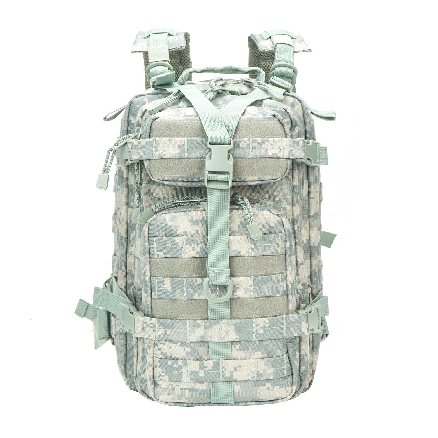 Army Tactical USB Zipper Small Backpacks for Camping Hiking