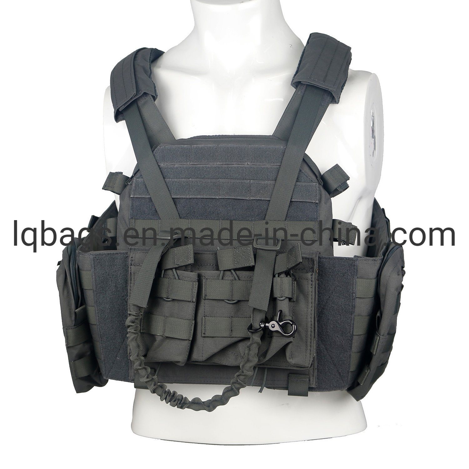 Tactical Vest Armor Vest Plate Carrier with Mag Pouch Accessories