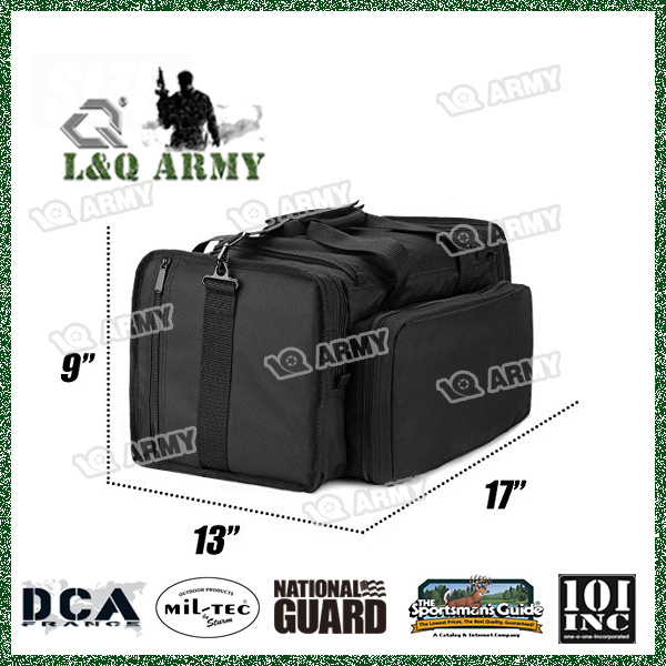 Tactical Range Bag with Lockable Zippers Heavy Duty Anti-Skid Stands