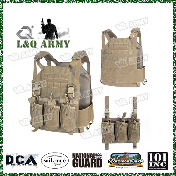 Hot Sale Tactical Molle Airsoft Vest with Triple Magazine