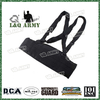 Molle Tactical Police Paintball Waist Padded Belt with Suspender Black