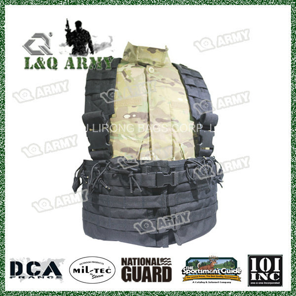 Modular M4 Airsoft Chest Rig Tactical Vest with Hydration Compartment