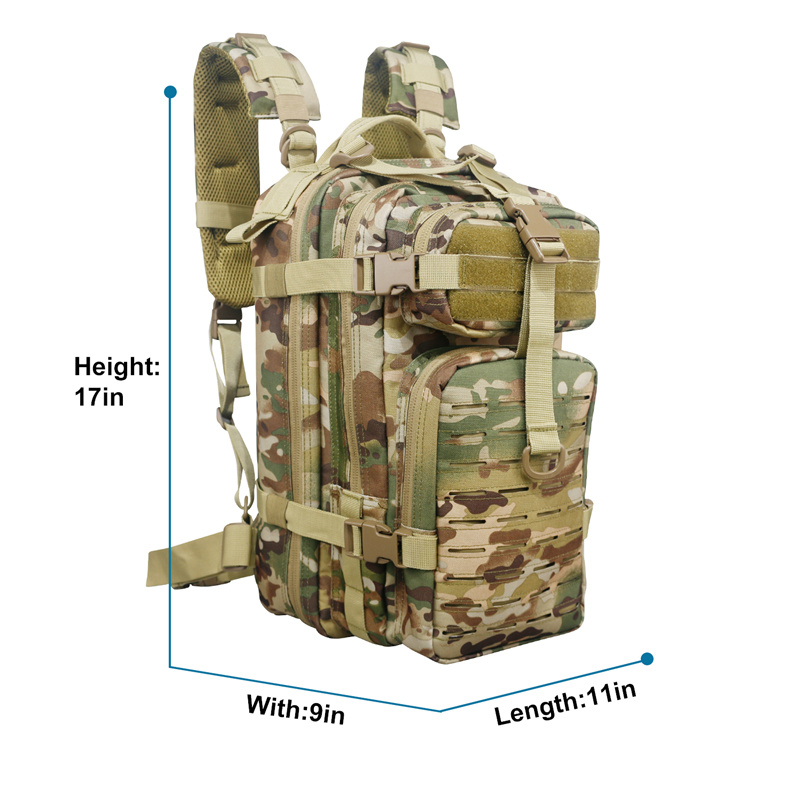 Small 26L Rucksack Pack Bug out Bag Military Tactical Backpack with Flag Patch