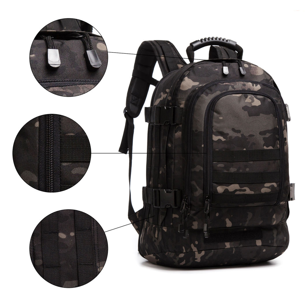 3 Day Waterproof Large Capacity Backpack Expandable Tactical Bag for Multiple Function