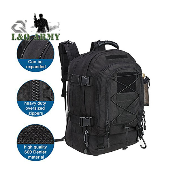 40L-50 L Outdoor 3 Day Expandable Bag Tactical Backpack Sport Camping Bag with Hydration System