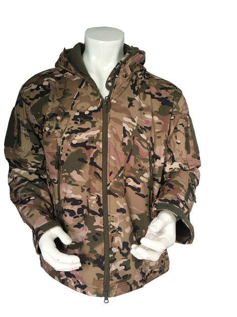 Men′ S Tactical Soft Shell Jacket with Multicam