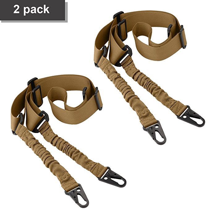 2 Point Rifle Sling Multi-Use Gun Sling with Length for Hunting