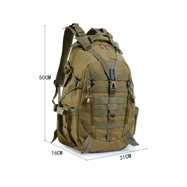 Outdoor Backpacking Tactical Night Reflective Hiking Bag Backpack Molle