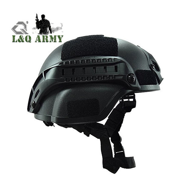 Military Tactical Helmet with Side Rail