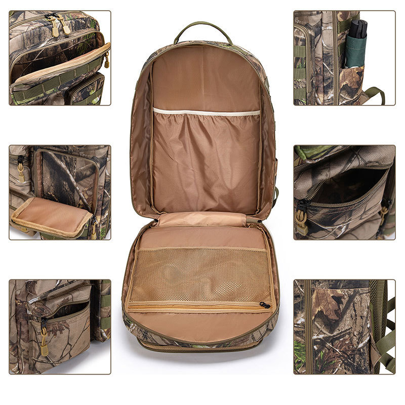 Outdoor Backpack Camouflage Dead Leaves Tactical Mountaineering Bag