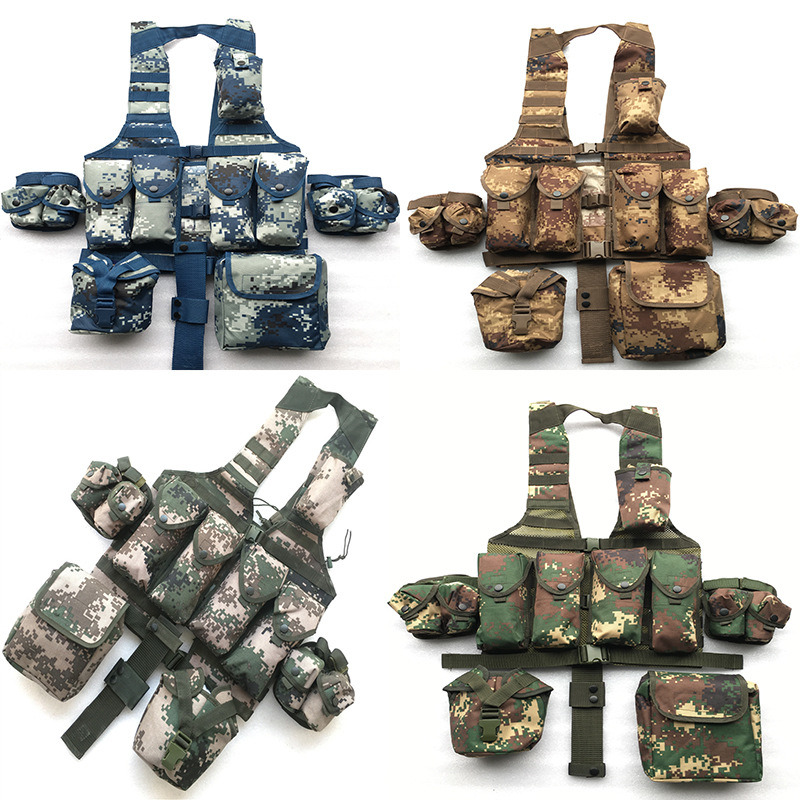 Multi-Color Optional Tactical Vest Bullet Bag Pouch Vest