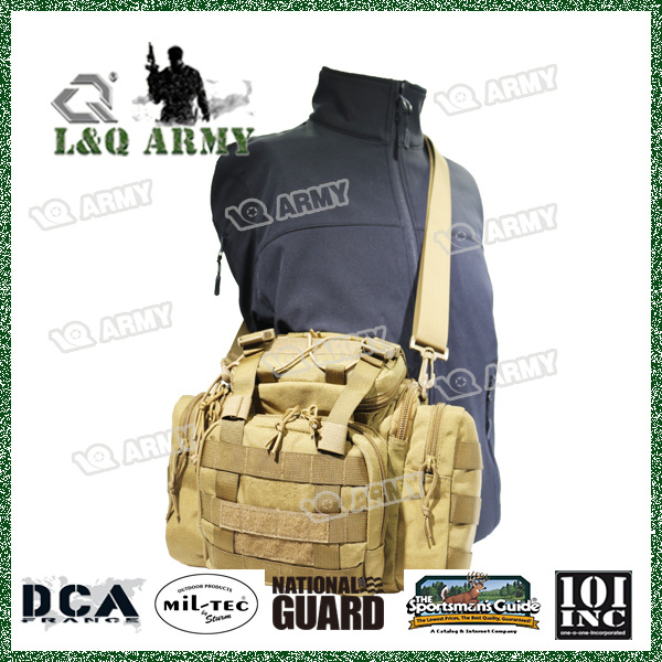 Water Resistant Heavy Duty Tactical Tackle Bag Shoulder Bag with Waist Straps