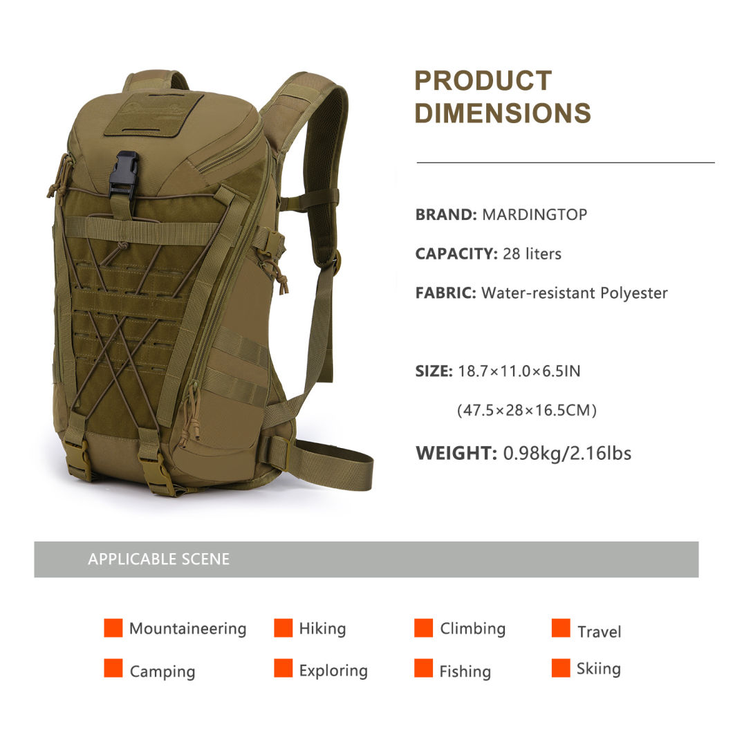 Travel Hiking Cycling Tactical Backpack Slim Bag