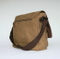 Brown Black Retro Canvas Leather Messenger Shoulder Bag Laptop Uni Men