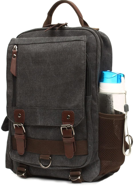 Canvas Cross Body Messenger Bag Shoulder Sling Backpack Travel Rucksack