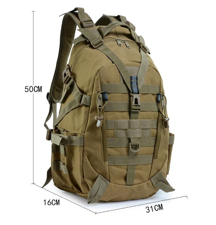 March Nylon Tactical Backpack 900d 25L, Camping March Bag, Hunting, Camouflage Bag