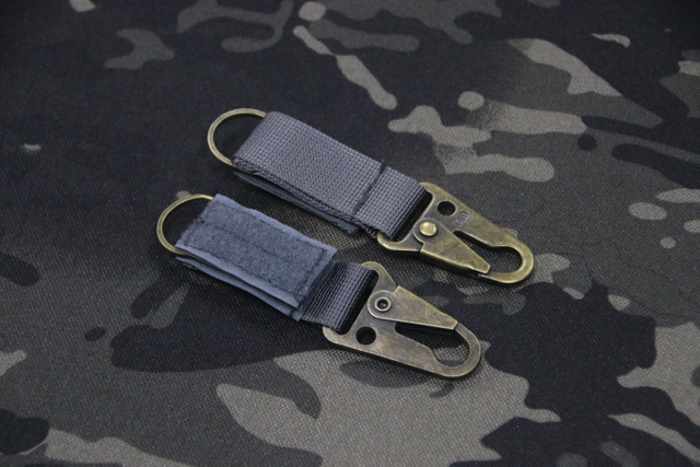 Tactical Military Ring Keychain Buckle Clip Holder Tactical Ring